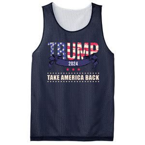 Trump 2024 Take America Back Election Mesh Reversible Basketball Jersey Tank