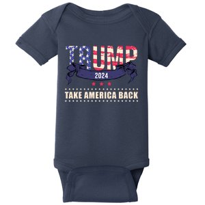 Trump 2024 Take America Back Election Baby Bodysuit