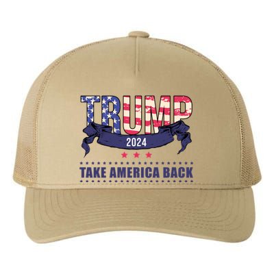 Trump 2024 Take America Back Election Yupoong Adult 5-Panel Trucker Hat