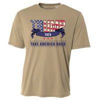 Trump 2024 Take America Back Election Cooling Performance Crew T-Shirt