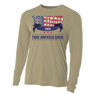 Trump 2024 Take America Back Election Cooling Performance Long Sleeve Crew