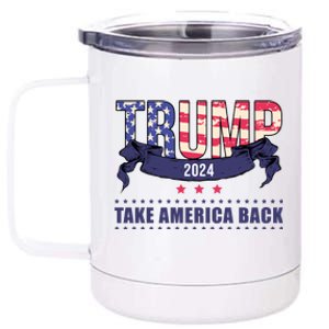 Trump 2024 Take America Back Election 12 oz Stainless Steel Tumbler Cup