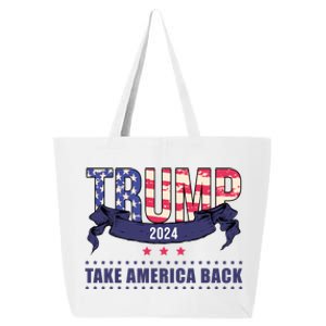 Trump 2024 Take America Back Election 25L Jumbo Tote