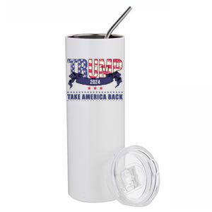 Trump 2024 Take America Back Election Stainless Steel Tumbler