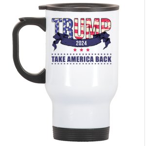 Trump 2024 Take America Back Election Stainless Steel Travel Mug