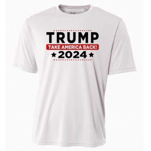 Trump 2024 Take America Back American Flag Trump 2024 Cooling Performance Crew T-Shirt