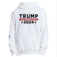 Trump 2024 Take America Back American Flag Trump 2024 Urban Pullover Hoodie