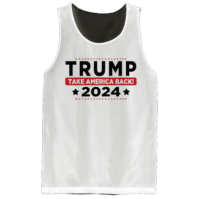 Trump 2024 Take America Back American Flag Trump 2024 Mesh Reversible Basketball Jersey Tank