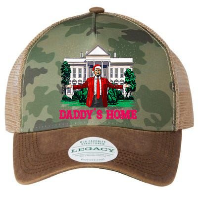 Trump 2024 Take America Back Daddys Home Christmas Legacy Tie Dye Trucker Hat