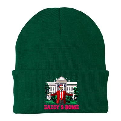 Trump 2024 Take America Back Daddys Home Christmas Knit Cap Winter Beanie