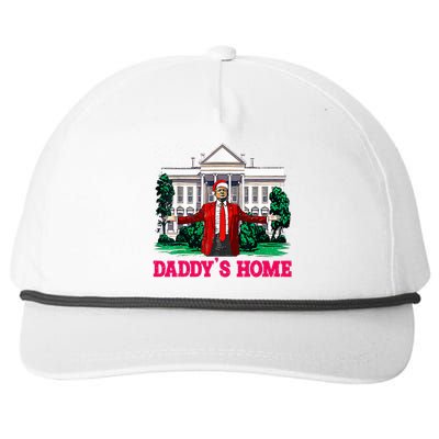 Trump 2024 Take America Back Daddys Home Christmas Snapback Five-Panel Rope Hat