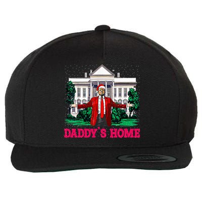 Trump 2024 Take America Back Daddys Home Christmas Wool Snapback Cap