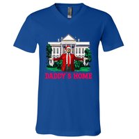 Trump 2024 Take America Back Daddys Home Christmas V-Neck T-Shirt