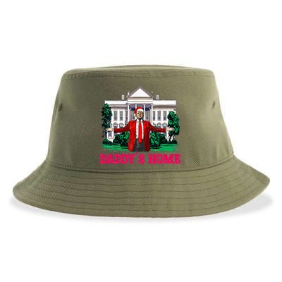 Trump 2024 Take America Back Daddys Home Christmas Sustainable Bucket Hat