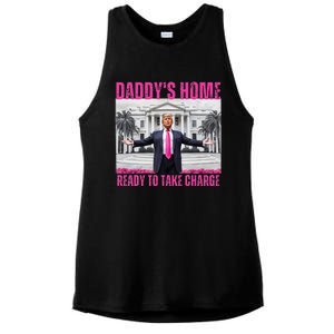 Trump 2024 Take America Back DaddyS Home Ladies PosiCharge Tri-Blend Wicking Tank