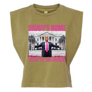 Trump 2024 Take America Back DaddyS Home Garment-Dyed Women's Muscle Tee