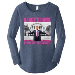 Trump 2024 Take America Back DaddyS Home Women's Perfect Tri Tunic Long Sleeve Shirt