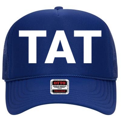 Trump 2024 Tough As Trump Tat Pa Rally 2024 Usa Flag Save Our Republic High Crown Mesh Back Trucker Hat