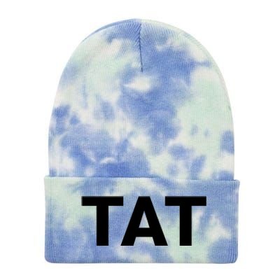 Trump 2024 Tough As Trump Tat Pa Rally 2024 Usa Flag Save Our Republic Tie Dye 12in Knit Beanie