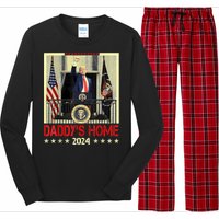 Trump 2024 Take America Back DaddyS Home Trump 2024 Long Sleeve Pajama Set