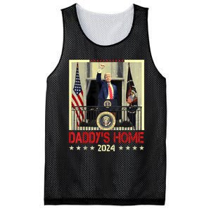 Trump 2024 Take America Back DaddyS Home Trump 2024 Mesh Reversible Basketball Jersey Tank