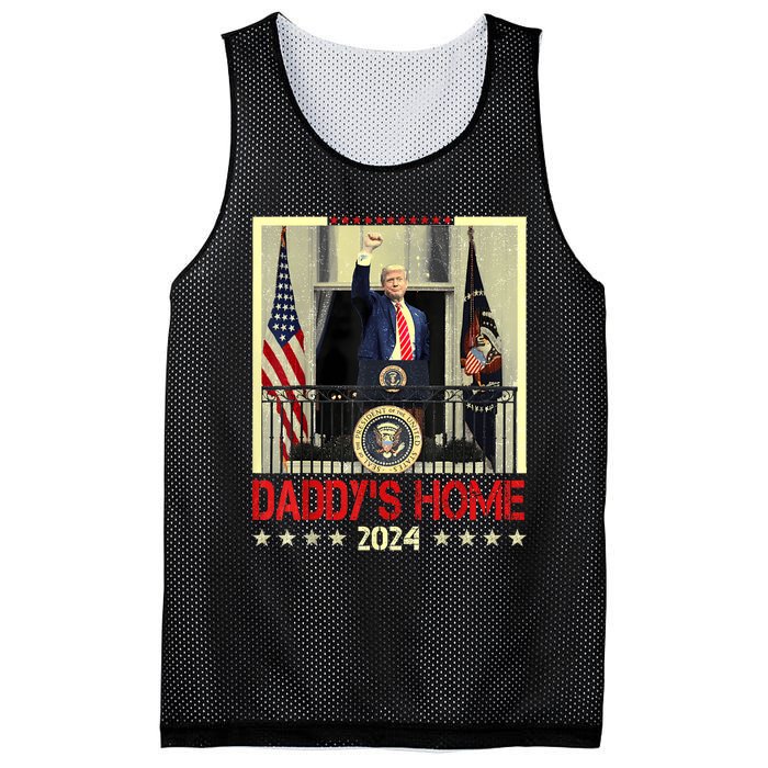 Trump 2024 Take America Back DaddyS Home Trump 2024 Mesh Reversible Basketball Jersey Tank