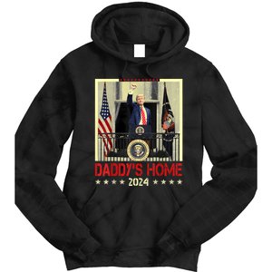 Trump 2024 Take America Back DaddyS Home Trump 2024 Tie Dye Hoodie