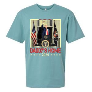 Trump 2024 Take America Back DaddyS Home Trump 2024 Sueded Cloud Jersey T-Shirt