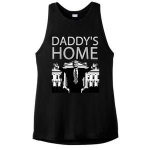 Trump 2024 Take America Back DaddyS Home Trump Ladies PosiCharge Tri-Blend Wicking Tank