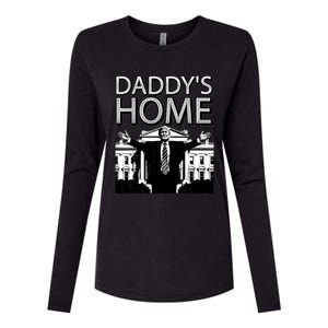 Trump 2024 Take America Back DaddyS Home Trump Womens Cotton Relaxed Long Sleeve T-Shirt