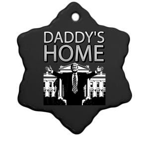 Trump 2024 Take America Back DaddyS Home Trump Ceramic Star Ornament