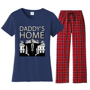 Trump 2024 Take America Back DaddyS Home Trump Women's Flannel Pajama Set