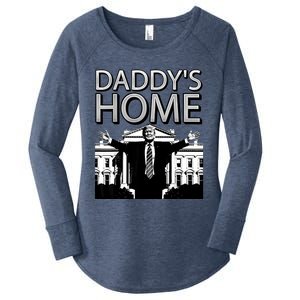 Trump 2024 Take America Back DaddyS Home Trump Women's Perfect Tri Tunic Long Sleeve Shirt