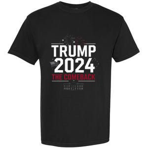 Trump 2024 The Comeback Victory Trump President Celebration Garment-Dyed Heavyweight T-Shirt