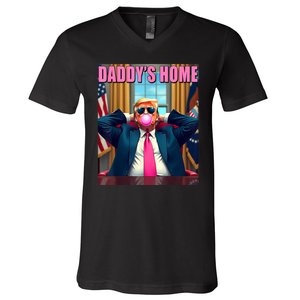 Trump 2024 Take America Back Daddys Home V-Neck T-Shirt