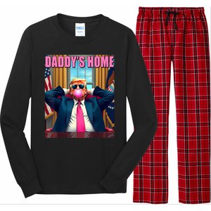 Trump 2024 Take America Back Daddys Home Long Sleeve Pajama Set