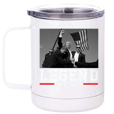 Trump 2024 Trump Shooting President Legend 12 oz Stainless Steel Tumbler Cup