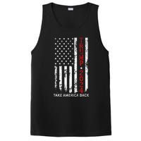 Trump 2024 Take America Back Election Patriotic Flag PosiCharge Competitor Tank