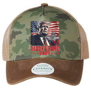 Trump 2024 Take America Back Daddys Home Legacy Tie Dye Trucker Hat