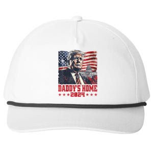 Trump 2024 Take America Back Daddys Home Snapback Five-Panel Rope Hat