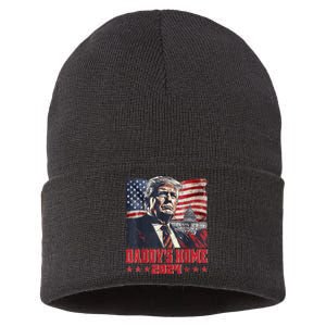 Trump 2024 Take America Back Daddys Home Sustainable Knit Beanie