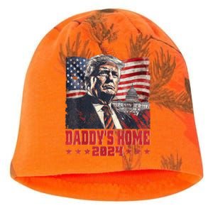 Trump 2024 Take America Back Daddys Home Kati - Camo Knit Beanie