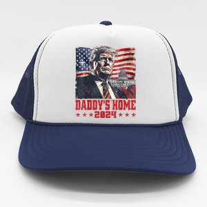 Trump 2024 Take America Back Daddys Home Trucker Hat