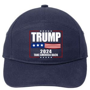 Trump 2024 Take America Back 7-Panel Snapback Hat