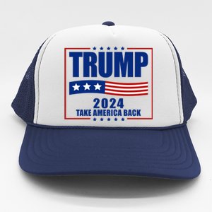 Trump 2024 Take America Back Trucker Hat