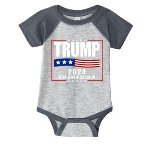 Trump 2024 Take America Back Infant Baby Jersey Bodysuit