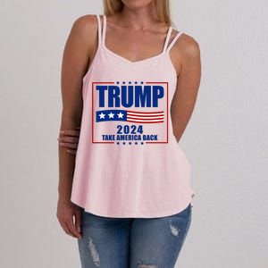 Trump 2024 Take America Back Women's Strappy Tank