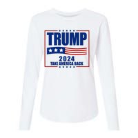 Trump 2024 Take America Back Womens Cotton Relaxed Long Sleeve T-Shirt