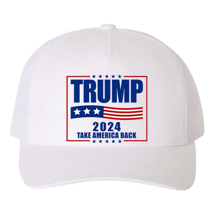 Trump 2024 Take America Back Yupoong Adult 5-Panel Trucker Hat