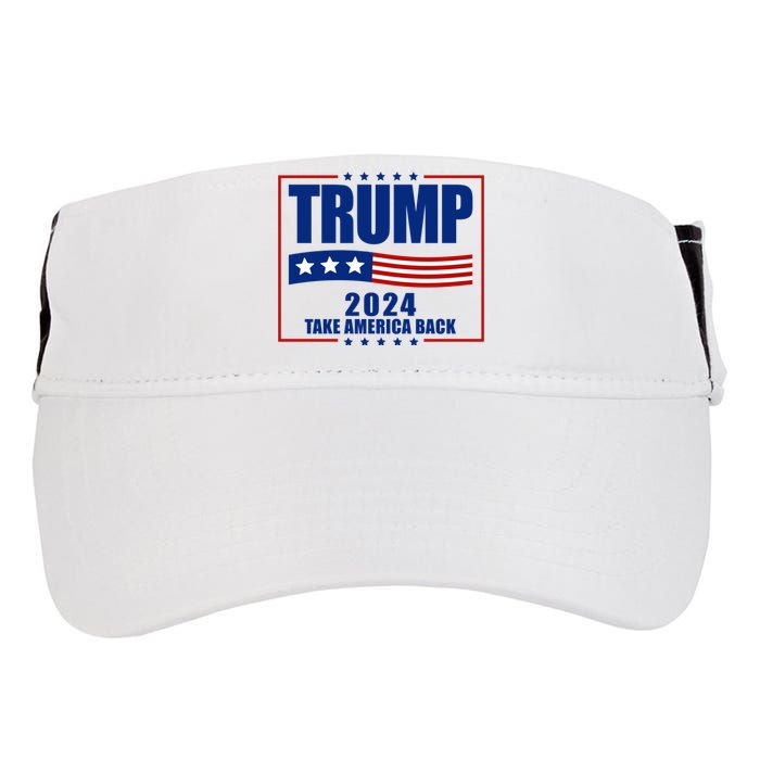 Trump 2024 Take America Back Adult Drive Performance Visor